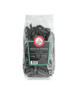 Penne Rigate con tinta de calamar