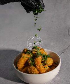 Alternative view of Langostinos rebozados en panko