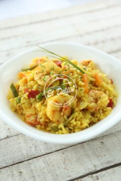 Risotto de langostinos