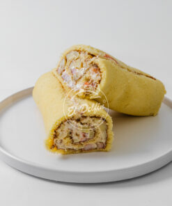 Alternative view of Pionono de Atún, Kani kama y Palmitos