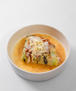 Creppe de Salmon Rosado, vegetales y ricota