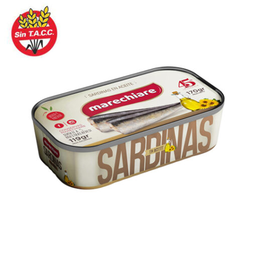 Sardinas en aceite sin sal